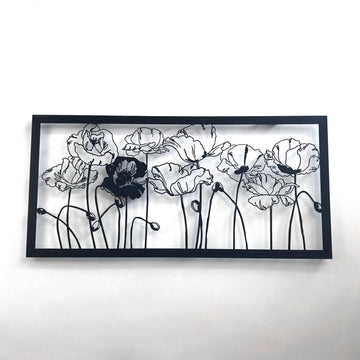 poppies-wooden-wall-art-wooden-wall-art-wooden-wall-decor-gold-silver-accents-colorfullworlds