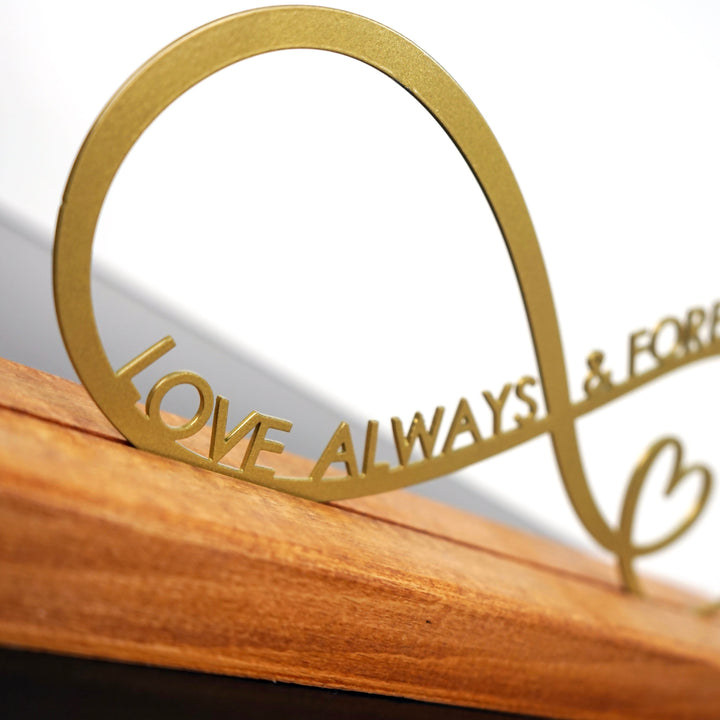 infinity-and-small-heart-love-always-metal-home-decors-gold-copper-table-decor-colorfullworlds