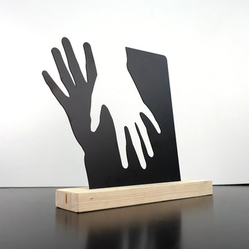 couple-crossing-hands-metal-wall-art-in-black-colorfullworlds