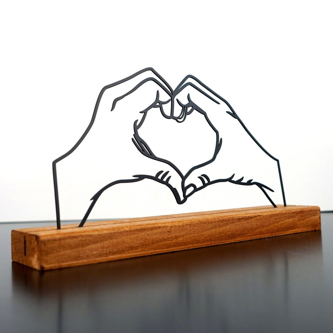 heart-hands-metal-home-decor-metal-table-decors-wall-art-table-decor-black-copper-valentine's-day-colorfullworlds